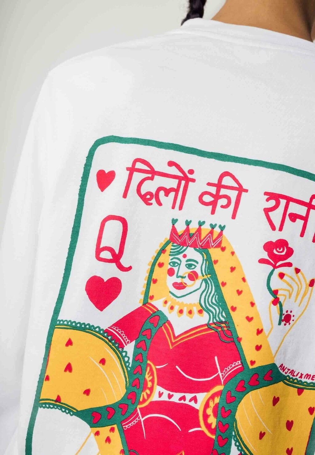 

Топ с длинными рукавами ARTIST EDITION ANJALI MELA, красный
