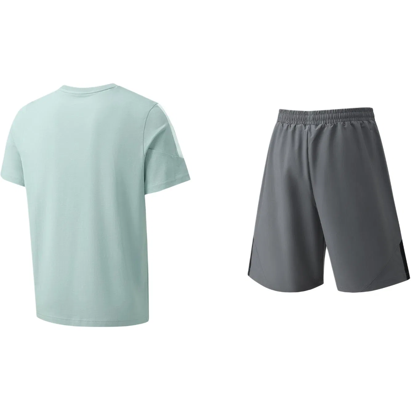 Детский спортивный комплект с круглым вырезом Casual Sportswear Adidas, Clothing Sets (Blue Top+Gray Bottom) — фото 3