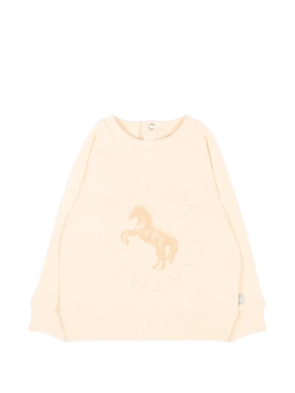 Толстовка с принтом лошади Stella Mccartney Kids, бежевый