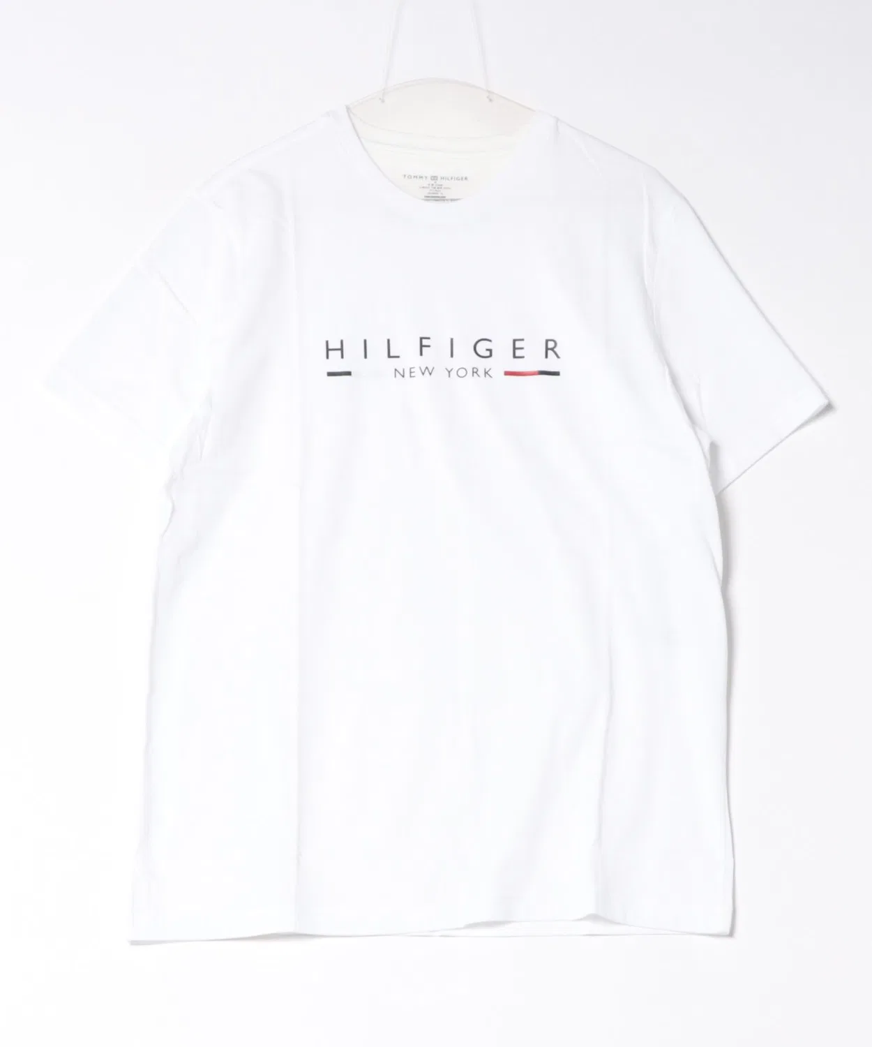 Мужская/женская футболка с коротким рукавом хлопковая TOMMY HILFIGER, Белый