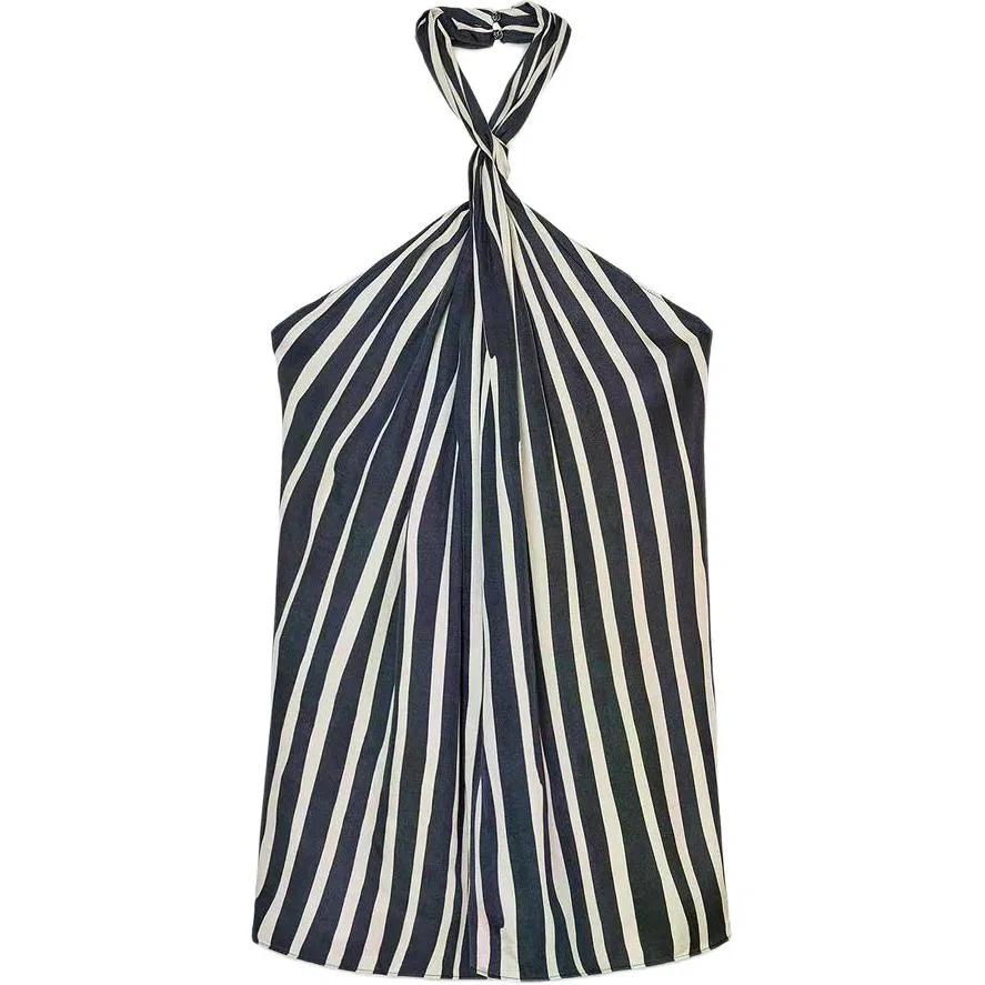 Женская майка на бретелях с полосатым принтом ZARA, Stripes