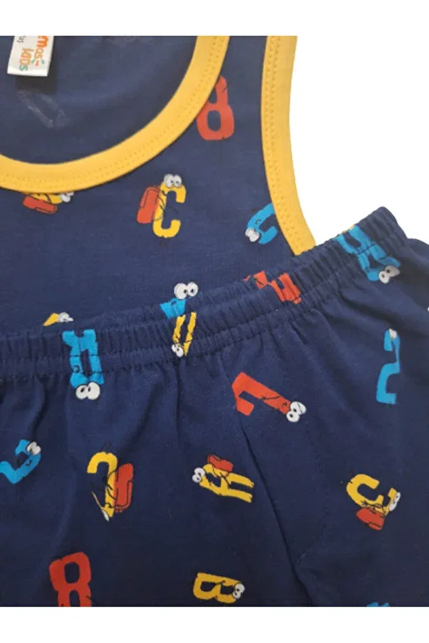 Детский комплект для мальчиков хлопковый Boxer Shorts Elmas, Navy Blue — фото 2