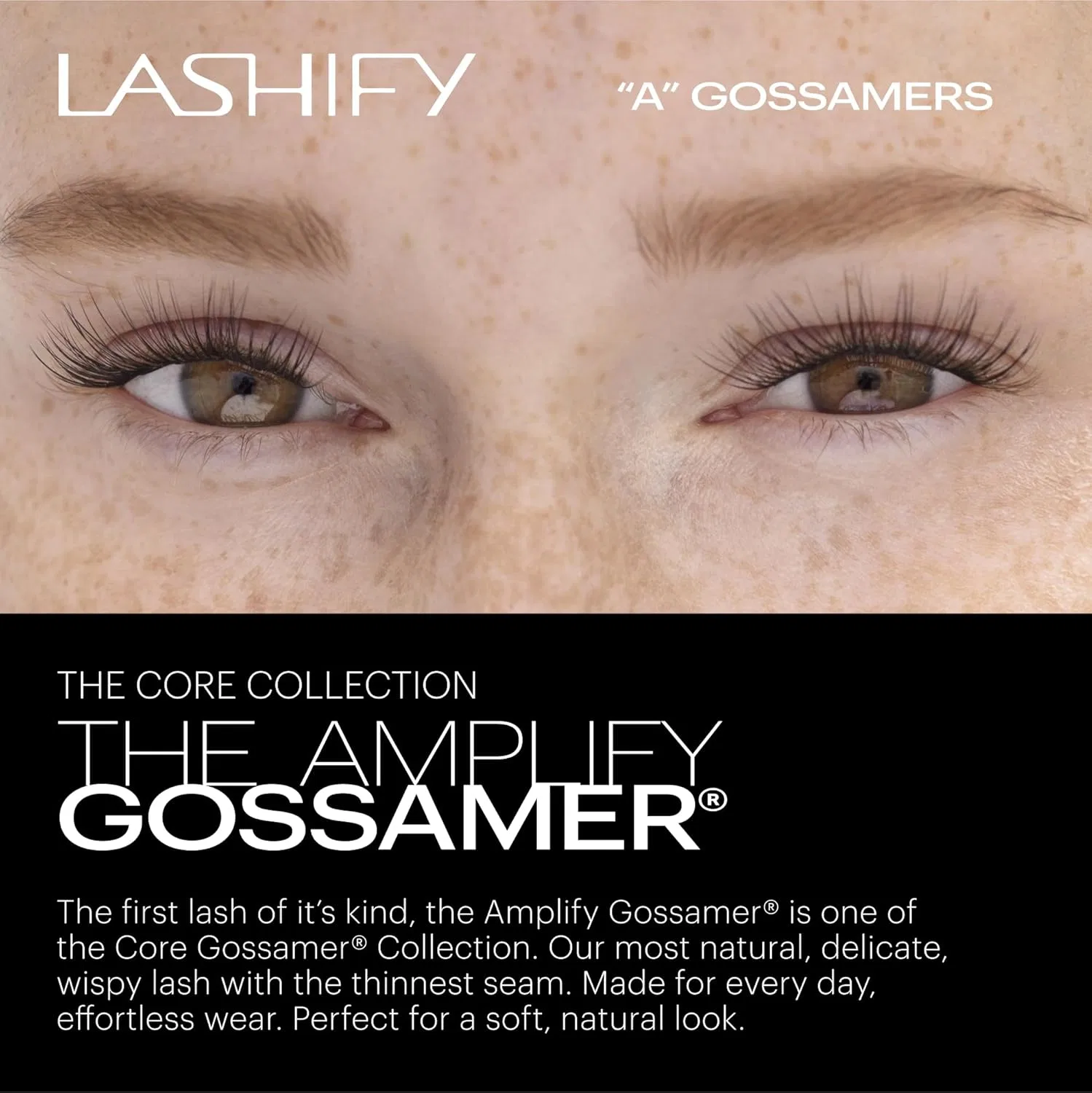 Рефилл ресниц Amplify Gossamer 10mm, Lashify, 1 шт, черный — фото 2