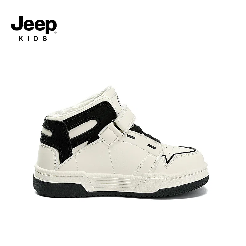 Детские кроссовки для скейтбординга Jeep, Ivory White/Obsidian Black — фото 3