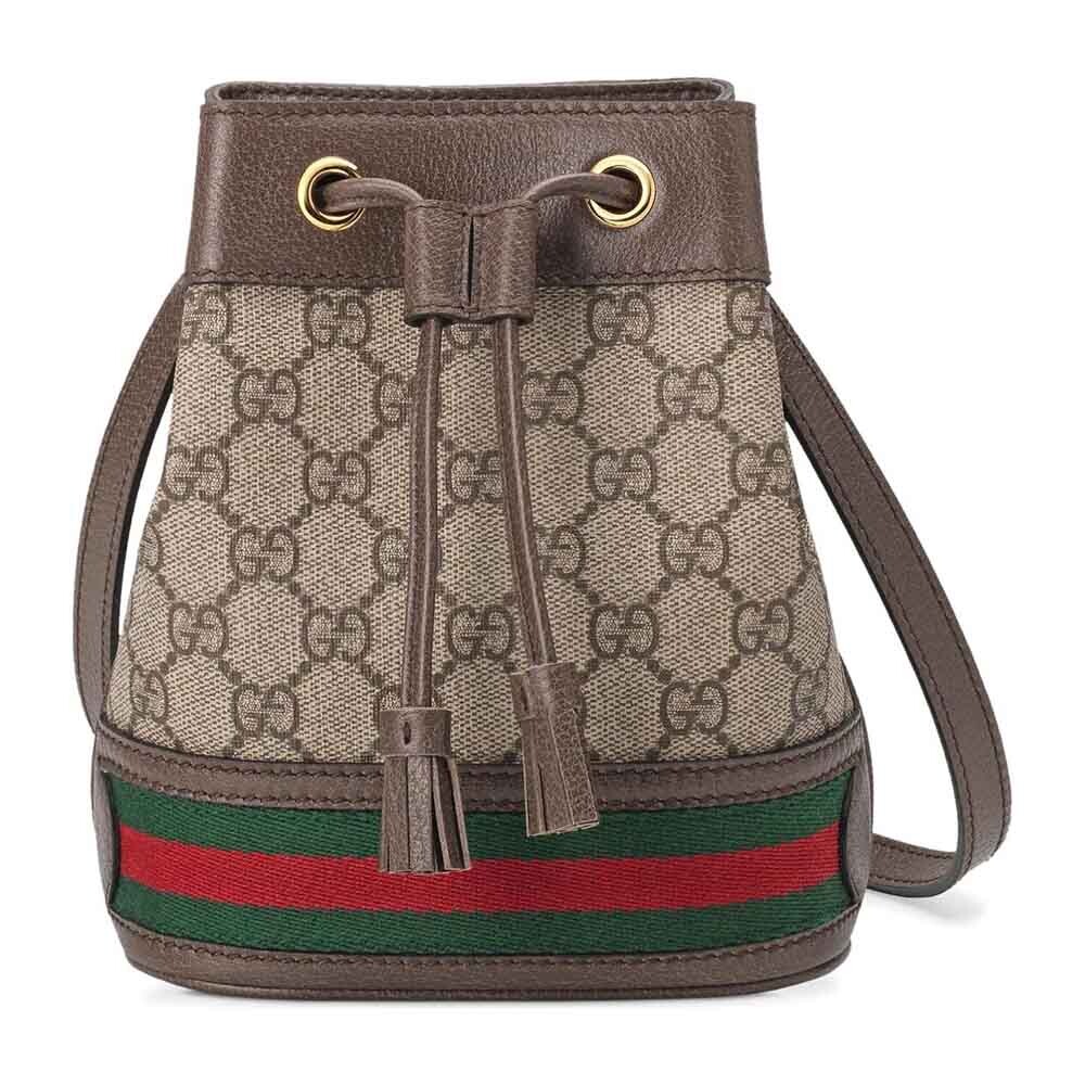 

Сумка Gucci Ophidia Mini Bucket, коричневый