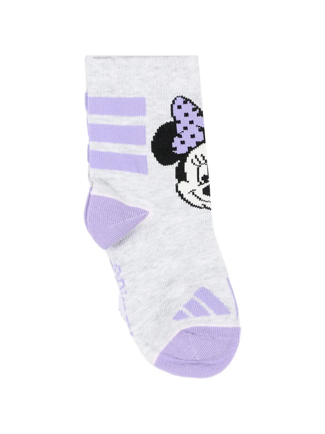 Комплект из трех пар носков Minnie Mouse из коллаборации с Disney Adidas Kids, фиолетовый — фото 2