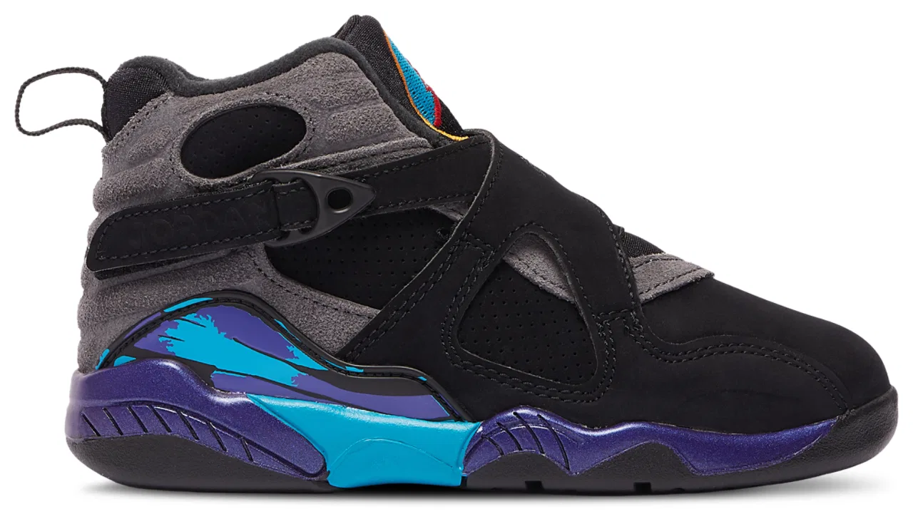 Кроссовки для мальчиков Retro 8 Jordan, цвет Black/True Red/Iron Grey