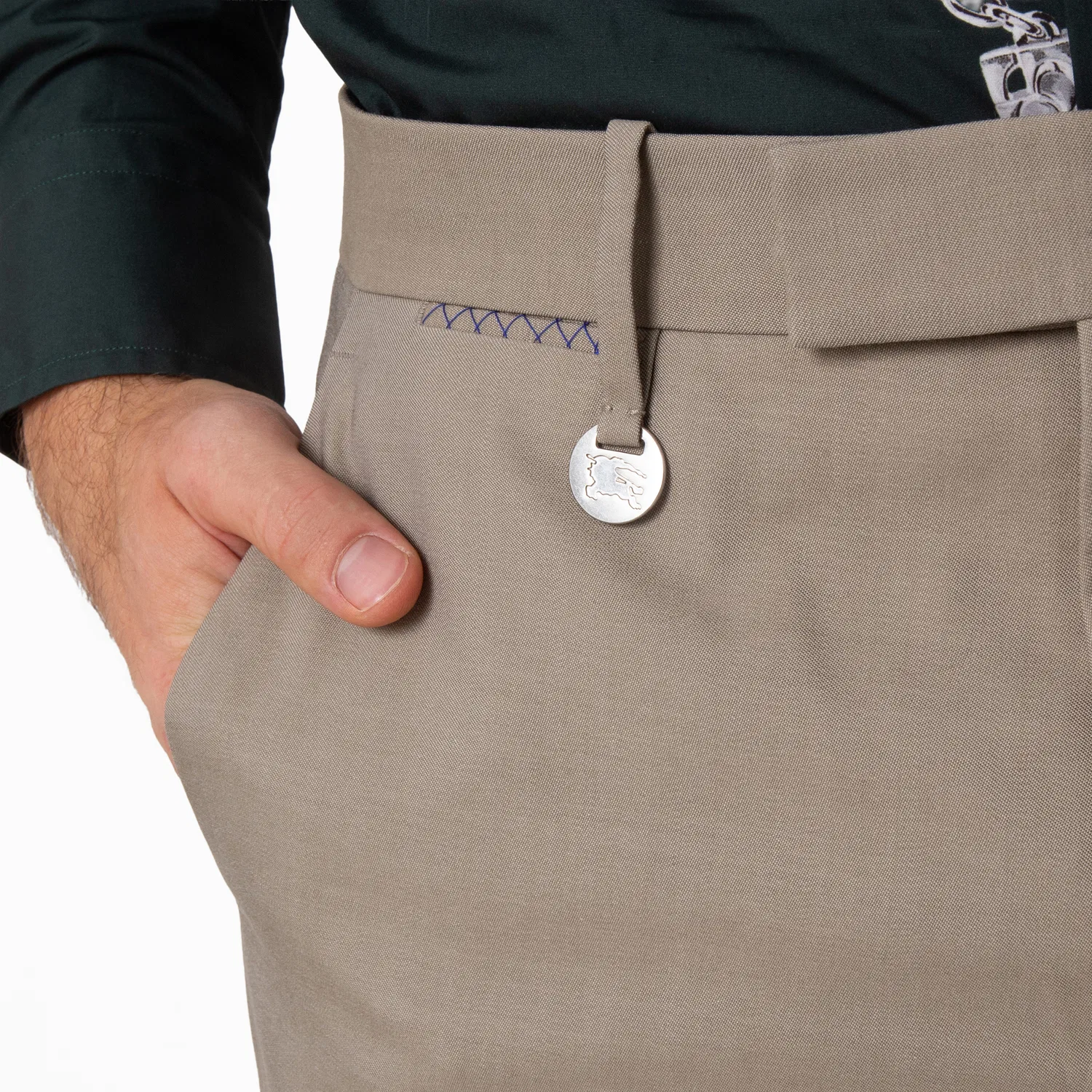 Брюки классические из шерсти Wool Tailored Trousers Burberry, Cliff — фото 2
