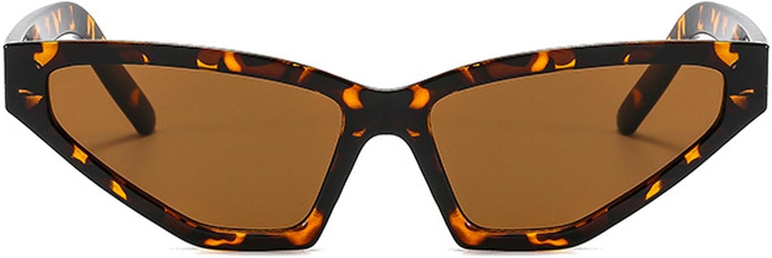 

Ретро-солнцезащитные очки «кошачий глаз» большого размера для женщин, модные очки для мужчин, зеленые и фиолетовые солнцезащитные очки с защитой от УФ-излучения UV400 mincl, Leopard