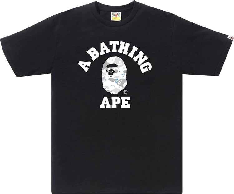 

Футболка BAPE Space Camo College T-Shirt 'Black', черный
