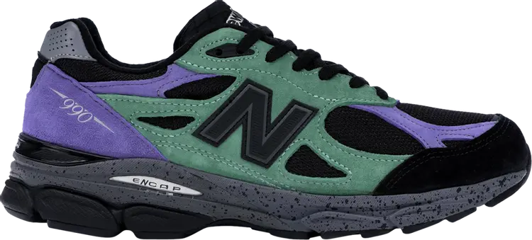 

Кроссовки New Balance Stray Rats x 990v3 Made in USA 'The Joker', черный, Черный;зеленый, Кроссовки New Balance Stray Rats x 990v3 Made in USA 'The Joker', черный