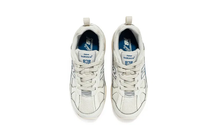 Детские кроссовки с кожаными вставками New Balance NB 878, Milk White — фото 4