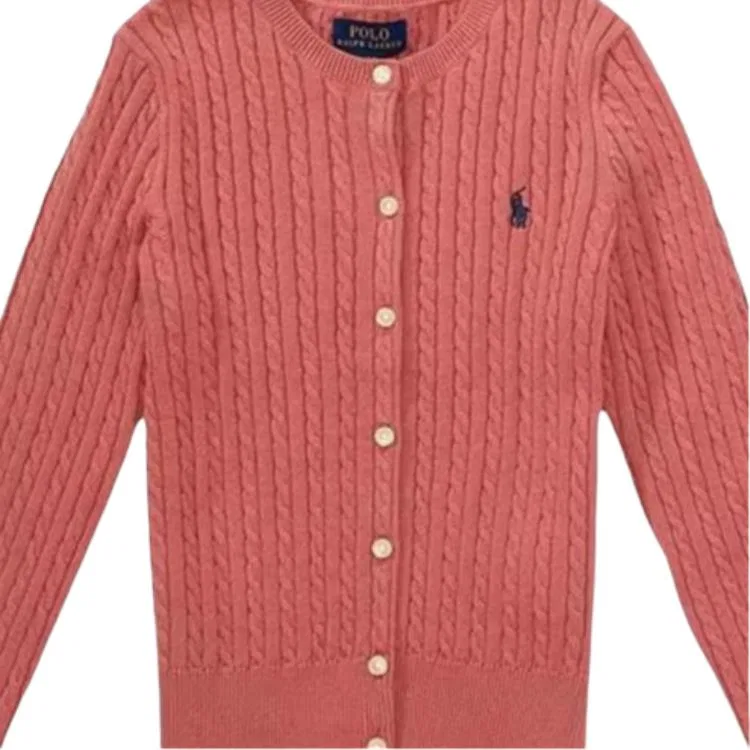 Детский свитшот с круглым вырезом Pink Polo Ralph Lauren — фото 3