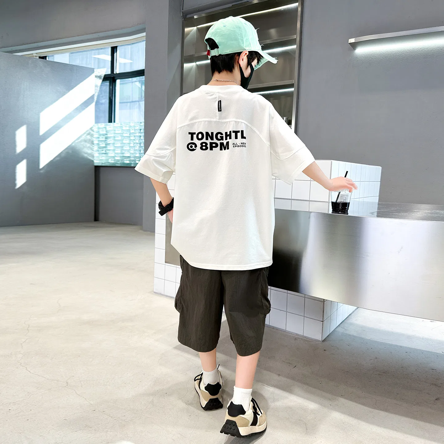 Детский комплект одежды для мальчиков с принтом Lanza, White — фото 3