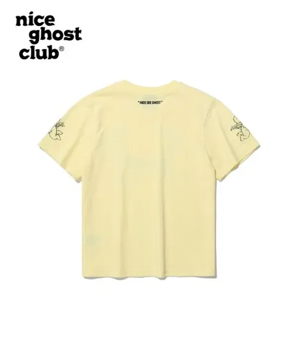 Футболка с принтом Bear Angel, Nice Ghost Club Kids, желтый — фото 2