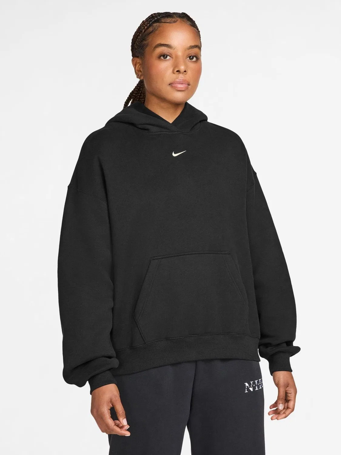 Худи оверсайз Nike Studio Fleece, черный