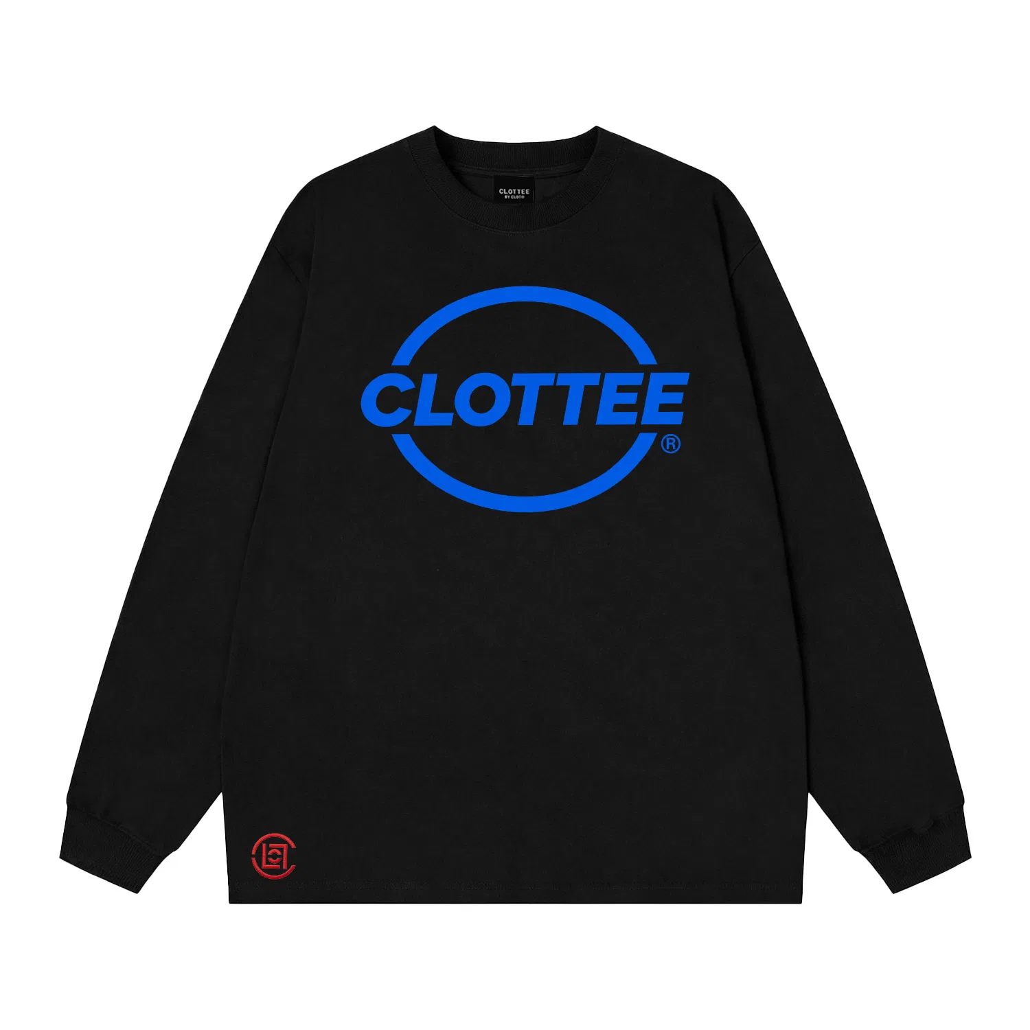 Детская футболка с круглым вырезом, свободного кроя, с логотипом, CLOT, White Heather Gray-Blue Logo — фото 3