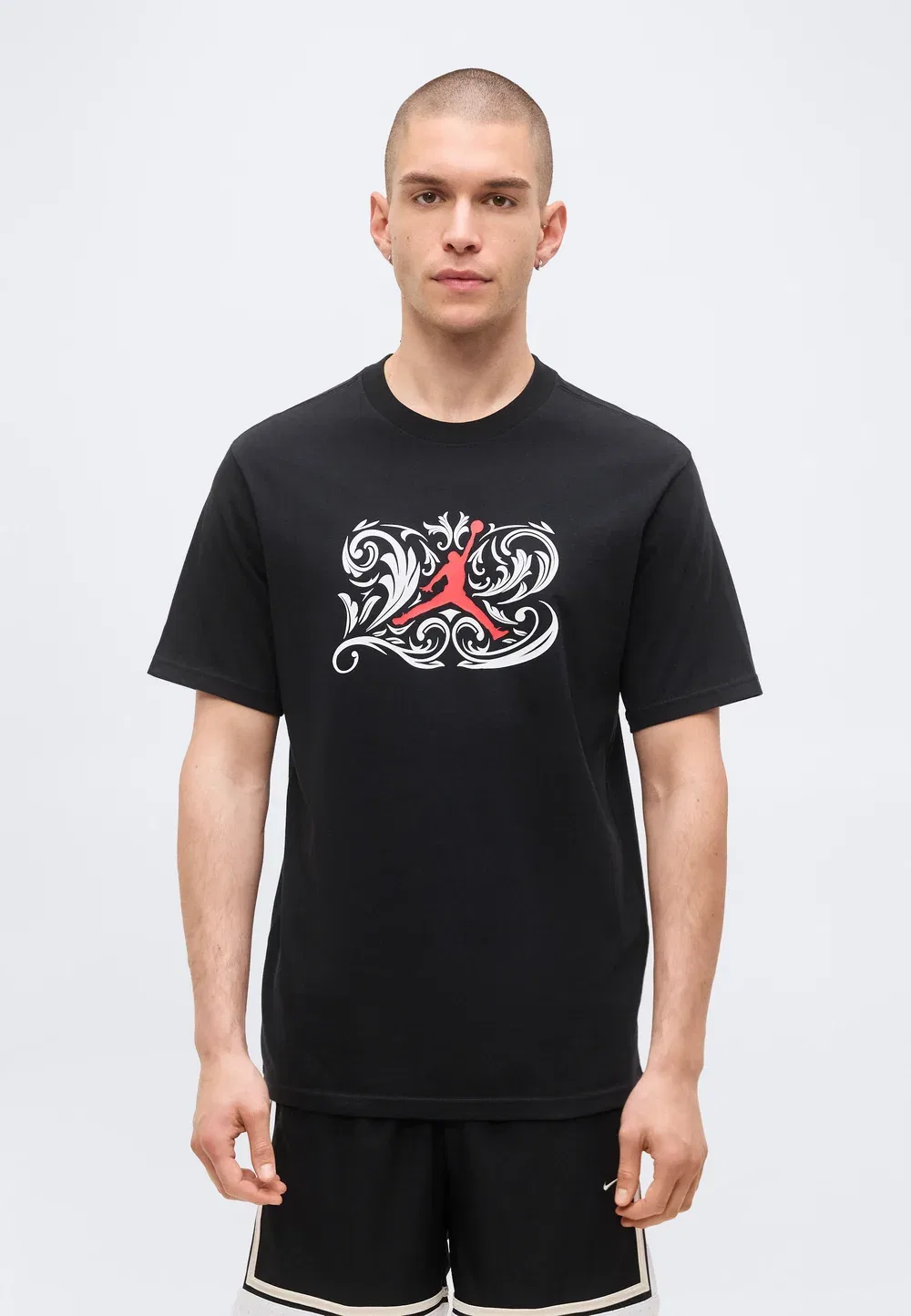 Спортивная футболка Laser crew Jordan, Black/University Red