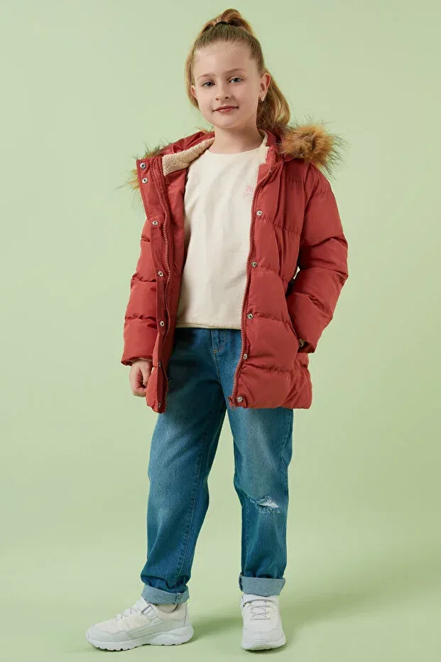 Детское пальто для девочек с капюшоном Lela, Rose Dry