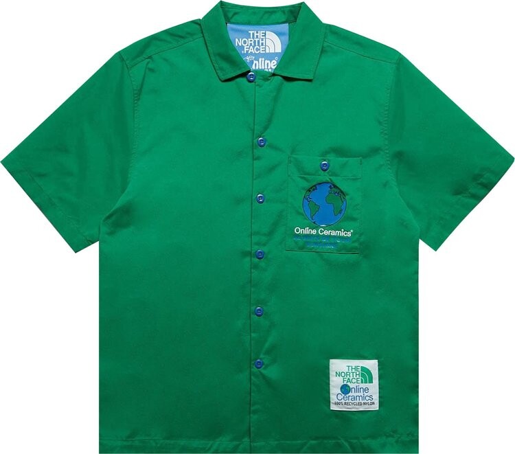 

Рубашка The North Face x Online Ceramics Short-Sleeve Shirt 'Arden Green', зеленый