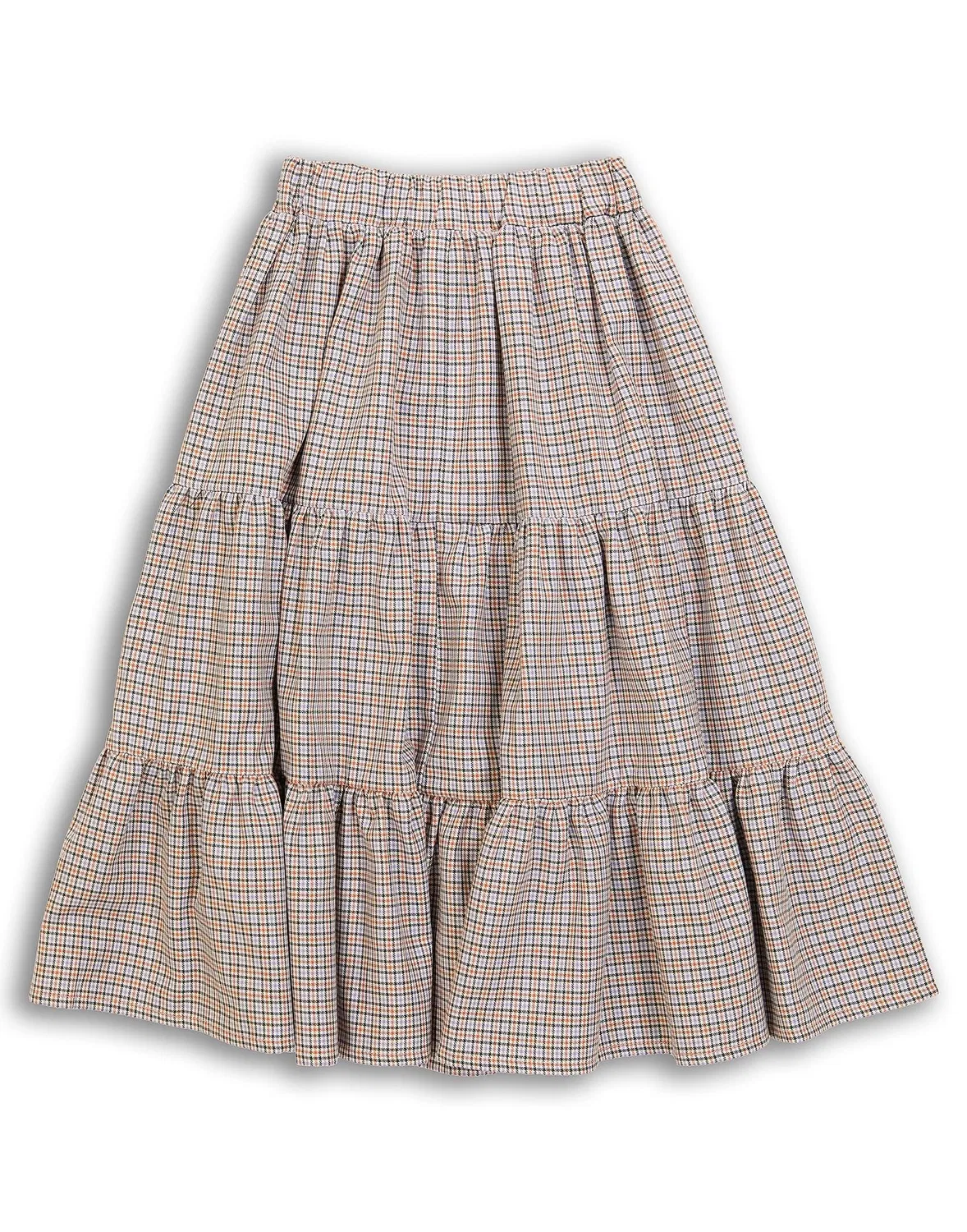 Детская юбка для девочек клетчатая Flannel Paade Mode, сиреневый — фото 2