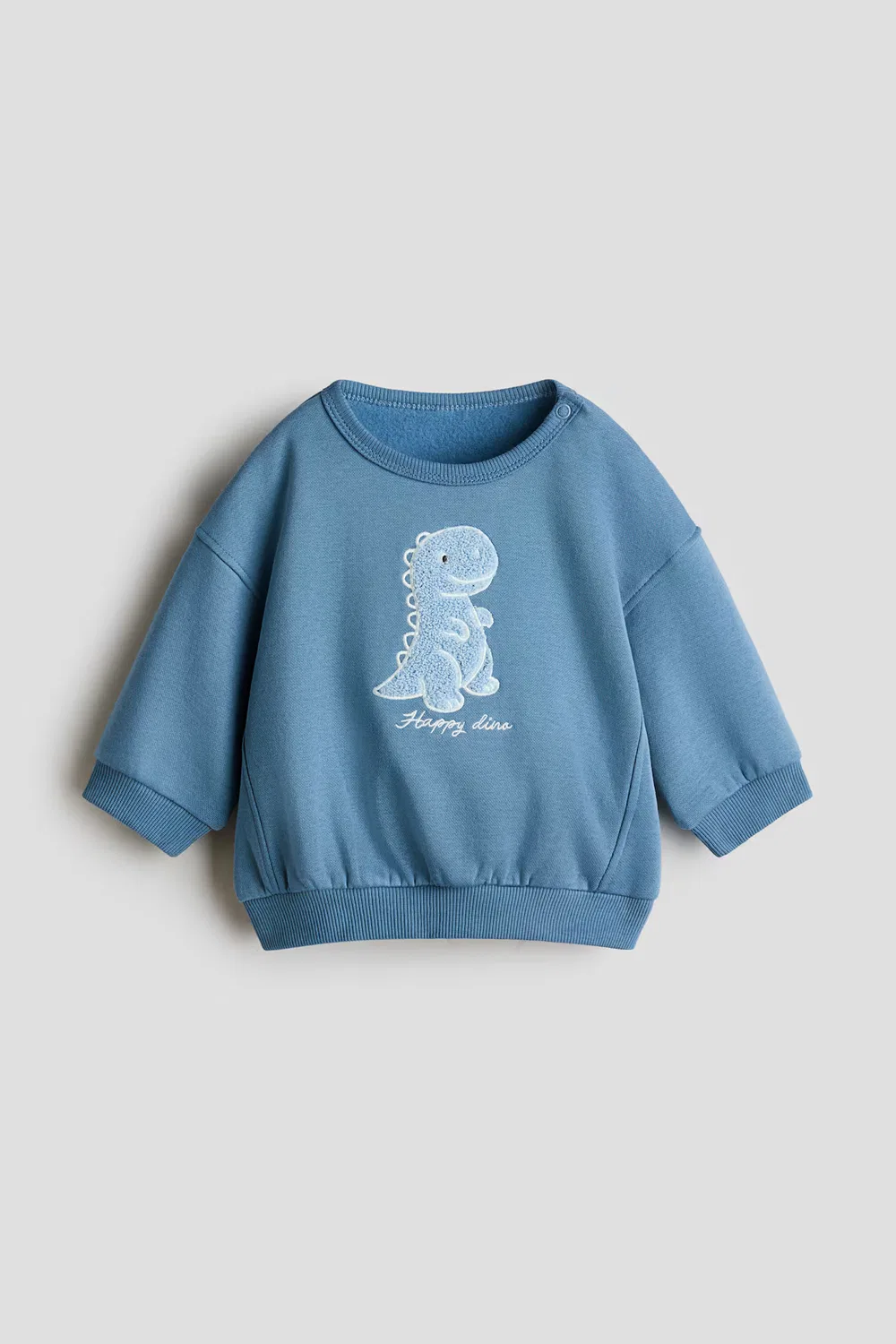 Толстовка с рисунком H&M, Mattblau/Dinosaurier