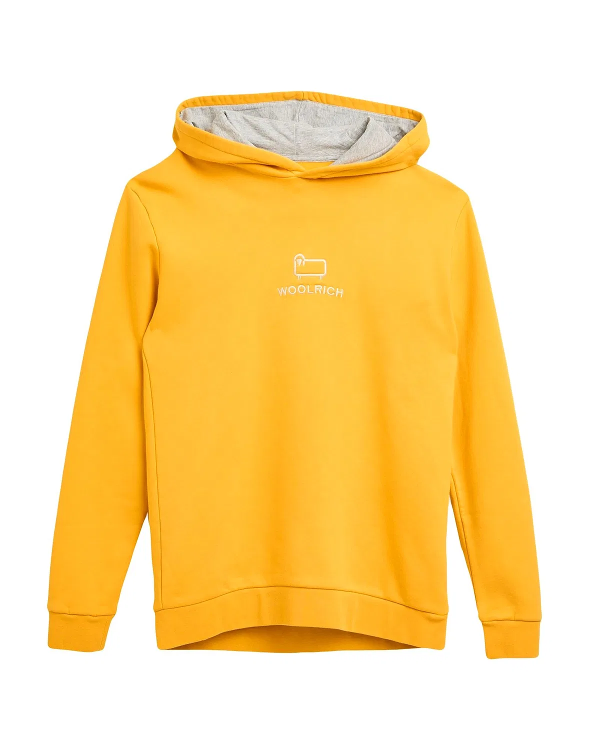 Детский свитшот с капюшоном из органического хлопка Woolrich, желтый