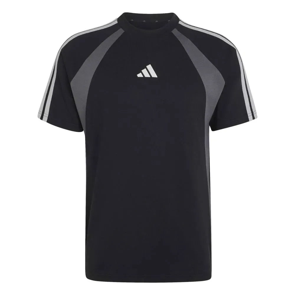 Футболка с цветными блоками Adidas, черный — фото 3