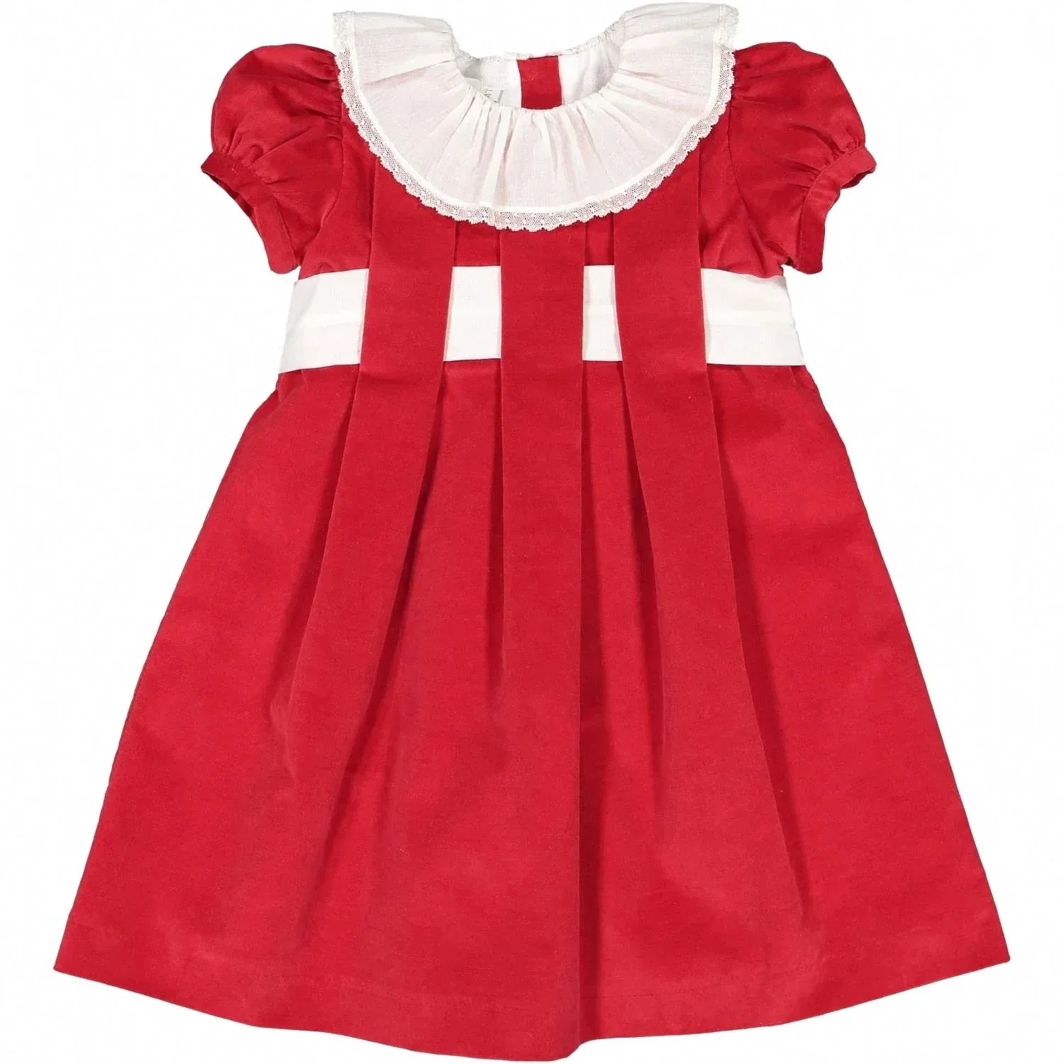 Детское платье для девочек с длинным рукавом Velvet Mini Dress sal & pimenta, красный — фото 2