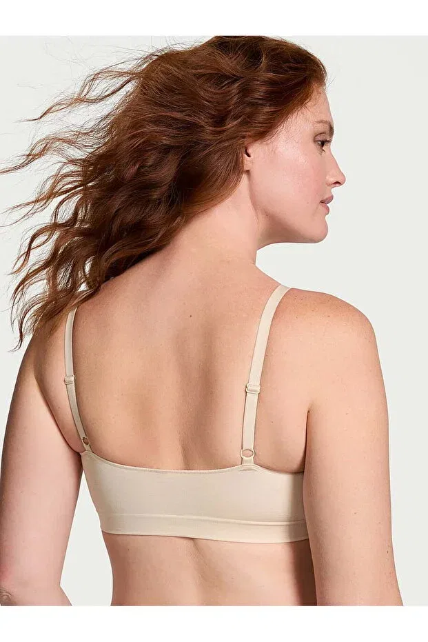 Женский бюстгальтер-бралетт бесшовный Victoria'S Secret, Marzipan — фото 3