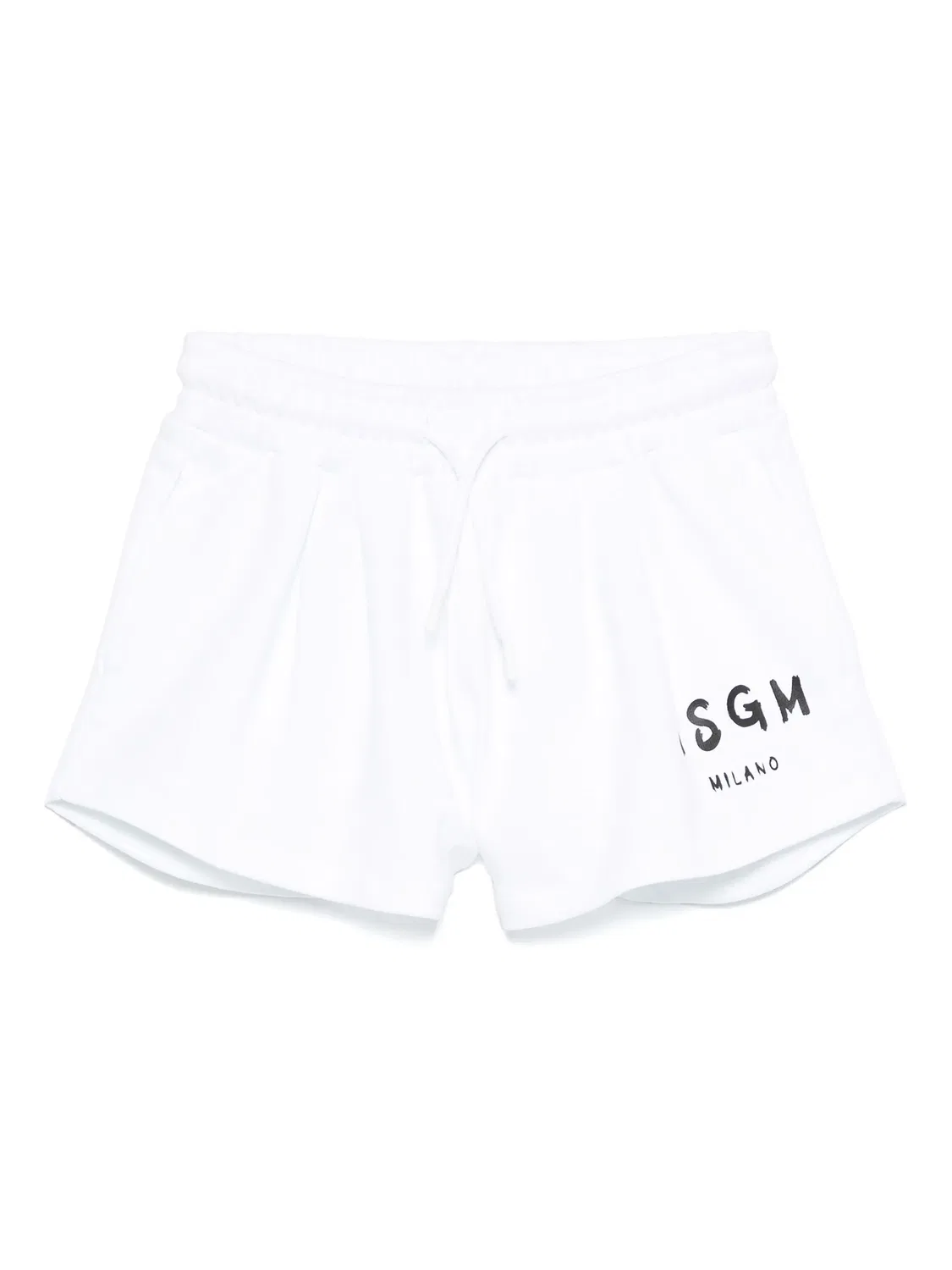MSGM Белые шорты из 100% хлопка