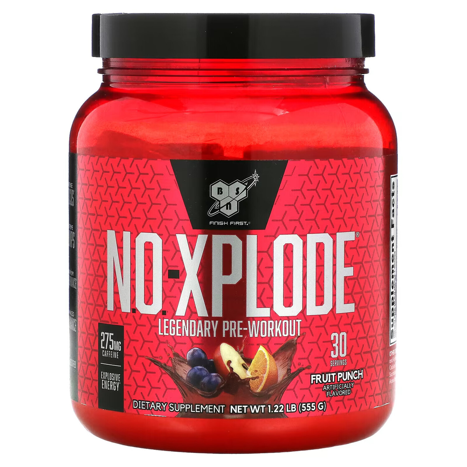

BSN, N.O.-Xplode, Legendary Pre-Workout, со вкусом фруктового пунша, 555 г (1,22 фунта)