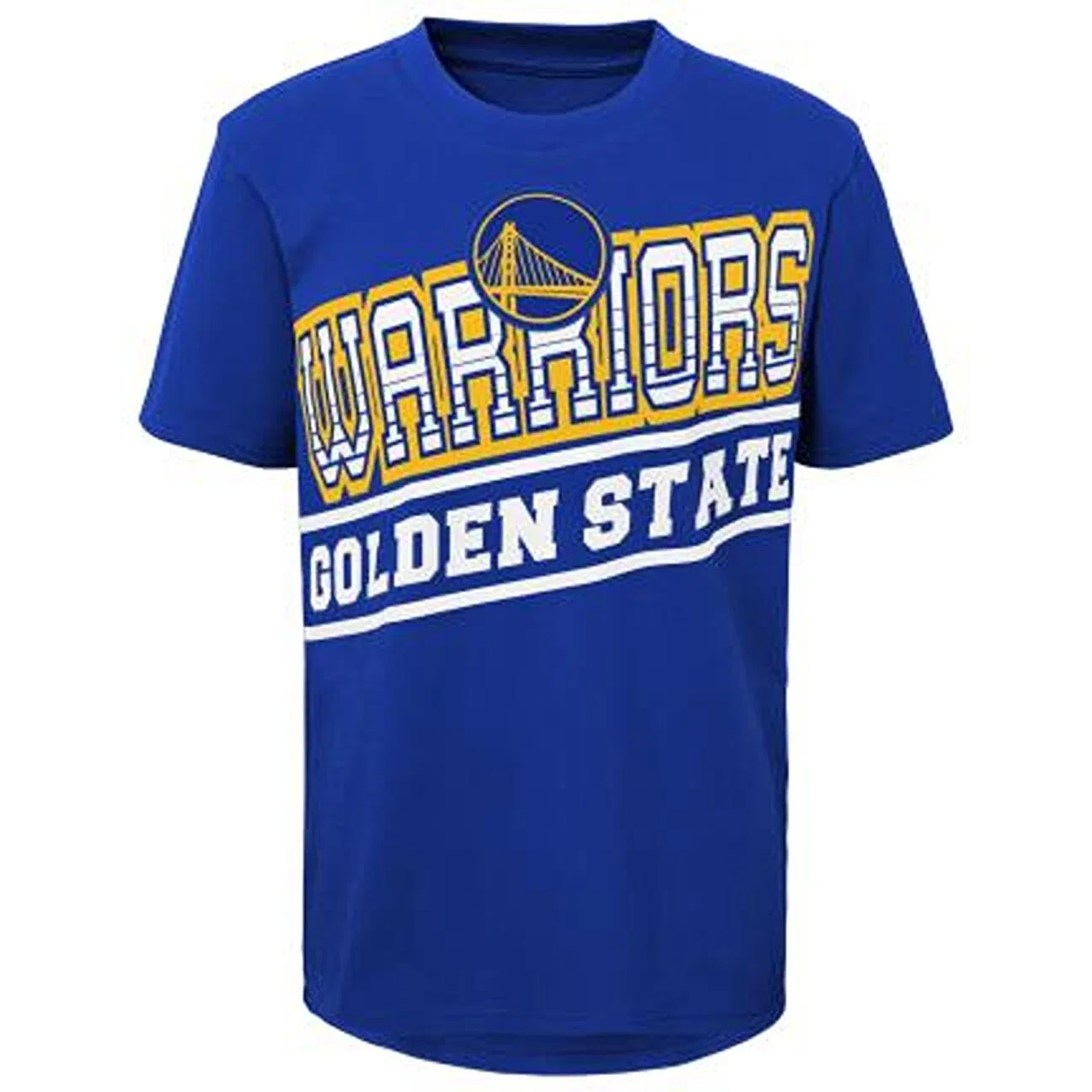 Детская футболка с принтом NBA Double Up Junior Outerstuff, Gold Konigsblau