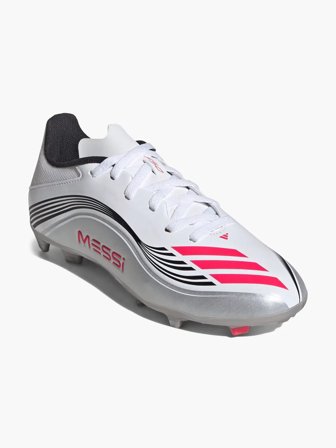 Детские футбольные бутсы с технологией FG/MG Adidas, белый — фото 4