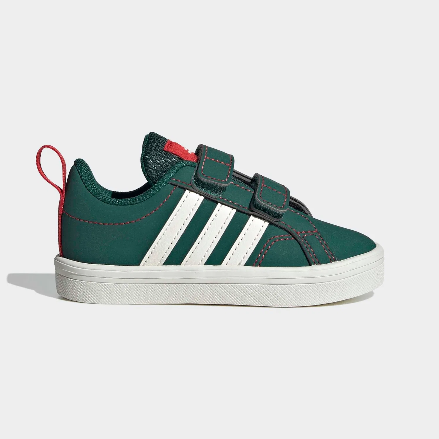 Детские кроссовки VS PACE 2.0 KIDS Adidas Sportswear, Collegiate Green/Core White/Core Black — фото 2