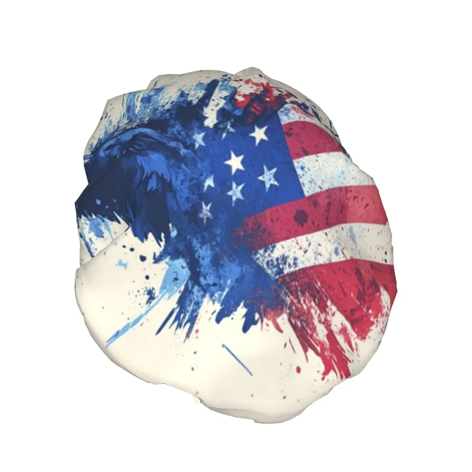 Шапочка для душа Adler Amerikanische Flagge, BOXILTD, многоразовая, двойной слой, водостойкая — фото 2