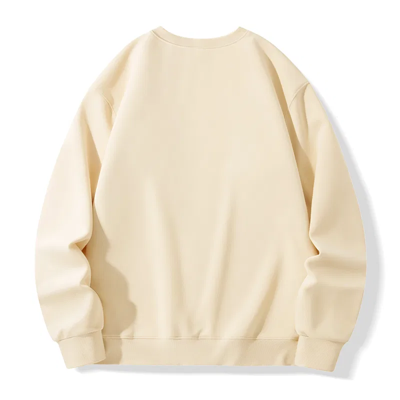 Детская толстовка с круглым вырезом Plus Size MINISO, Light Beige+White — фото 4