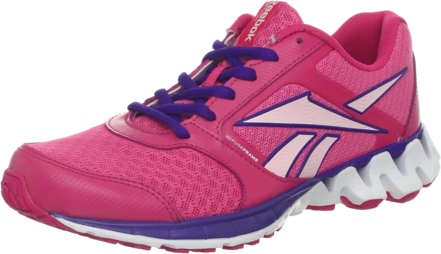 Детские кроссовки для бега ZigKick Alpha Reebok, Optimal Pink/Candy Pink/Ultraviolet/White/Polished Pink