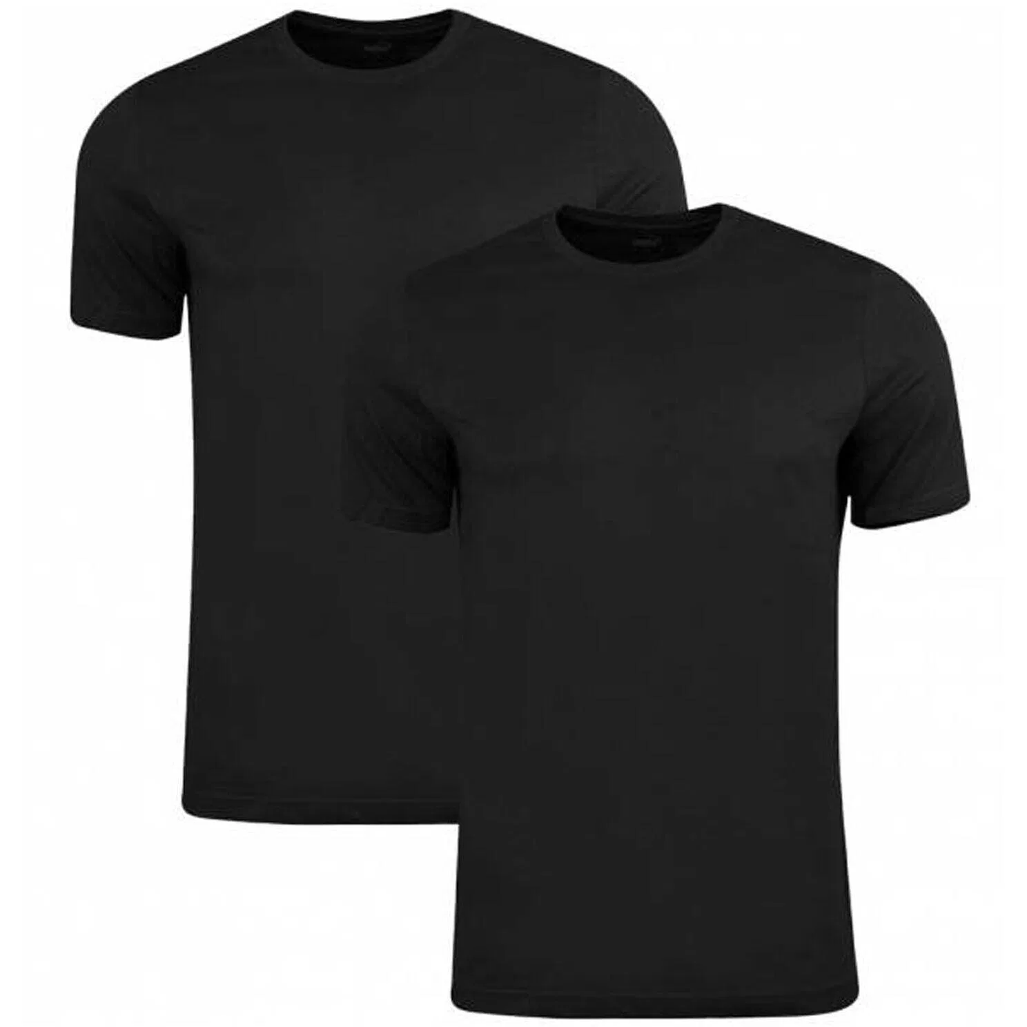Детская хлопковая футболка Puma Blank Base T-shirt 2-pack, Schwarz