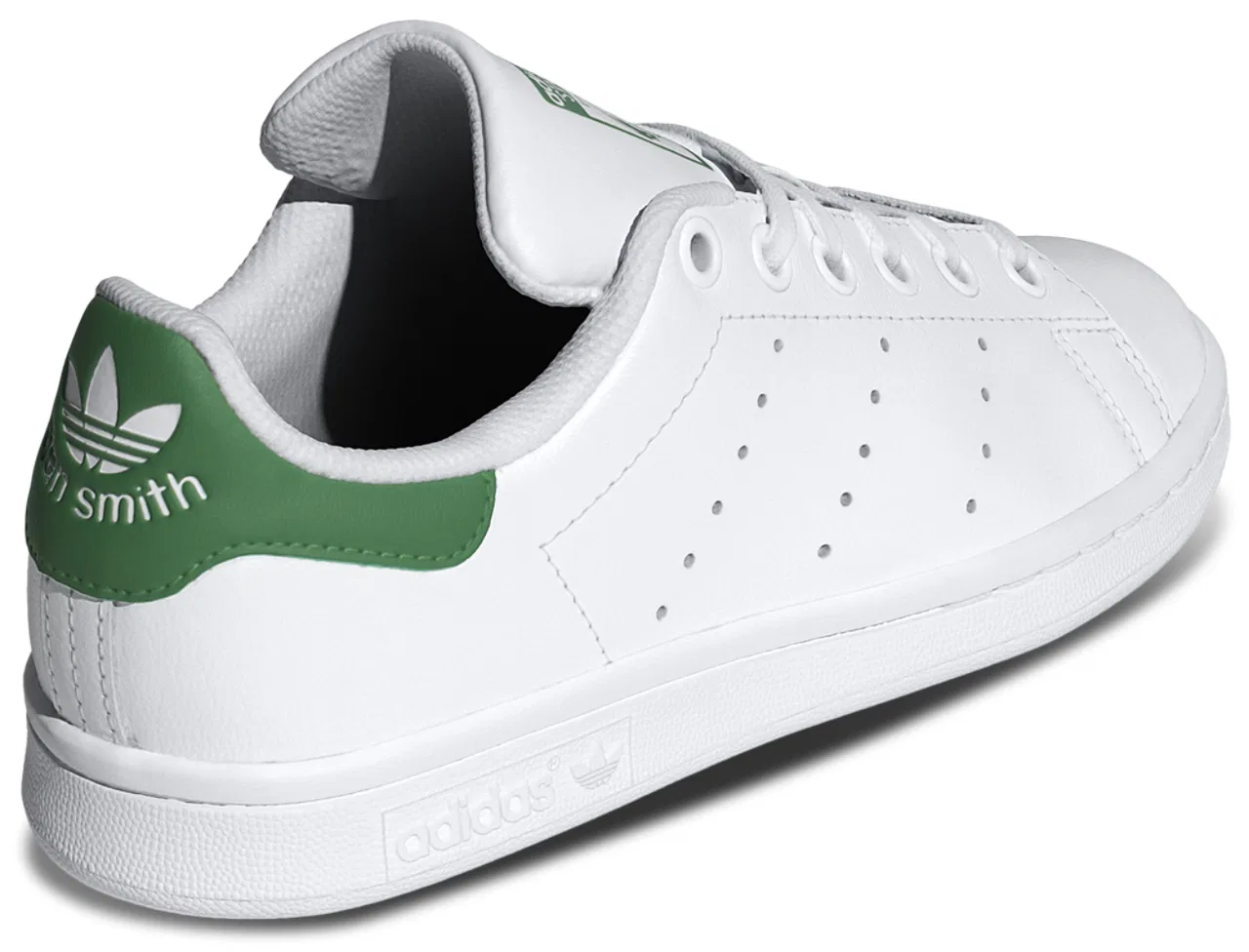 Кроссовки для мальчиков Stan Smith Adidas, цвет White/White/Green — фото 3