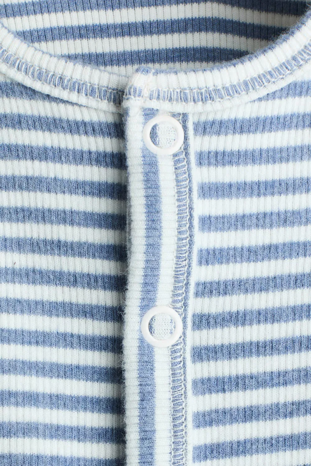 Комбинезон из ребристого хлопка H&M, Hellblau/Gestreift — фото 2