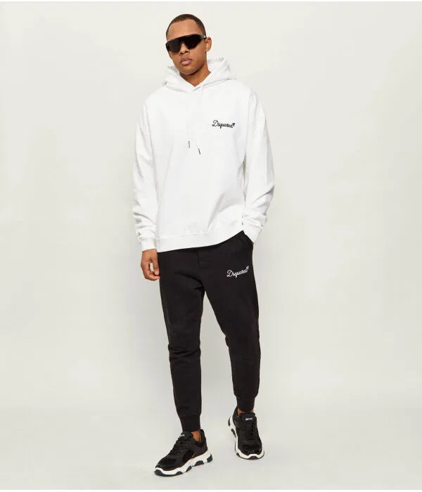 Мужская толстовка с капюшоном D2 Signature Dsquared2, белый — фото 2