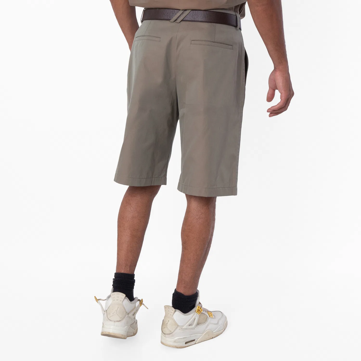 Шорты хлопковые чинос Burberry Cotton Chino Tailored Shorts, Tent — фото 4