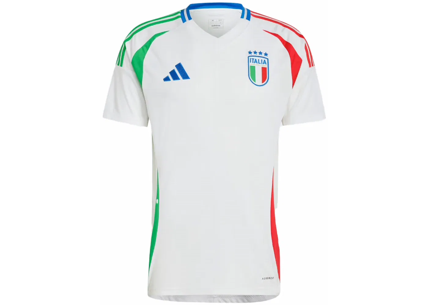 Мужская футбольная футболка Adidas Italy 24 Away Jersey, White