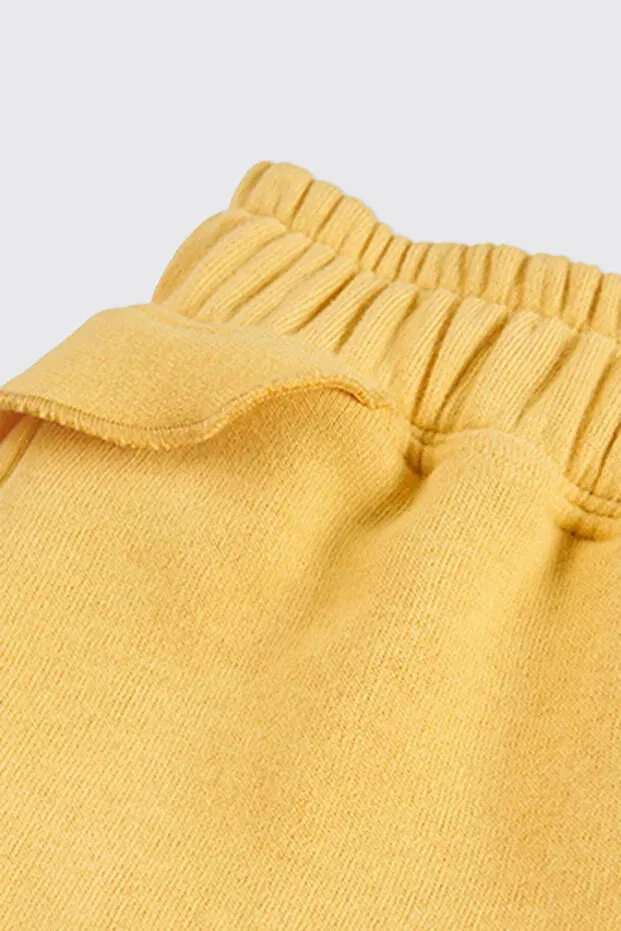Детские спортивные штаны для девочек с эластичным поясом Panço, Yellow — фото 3