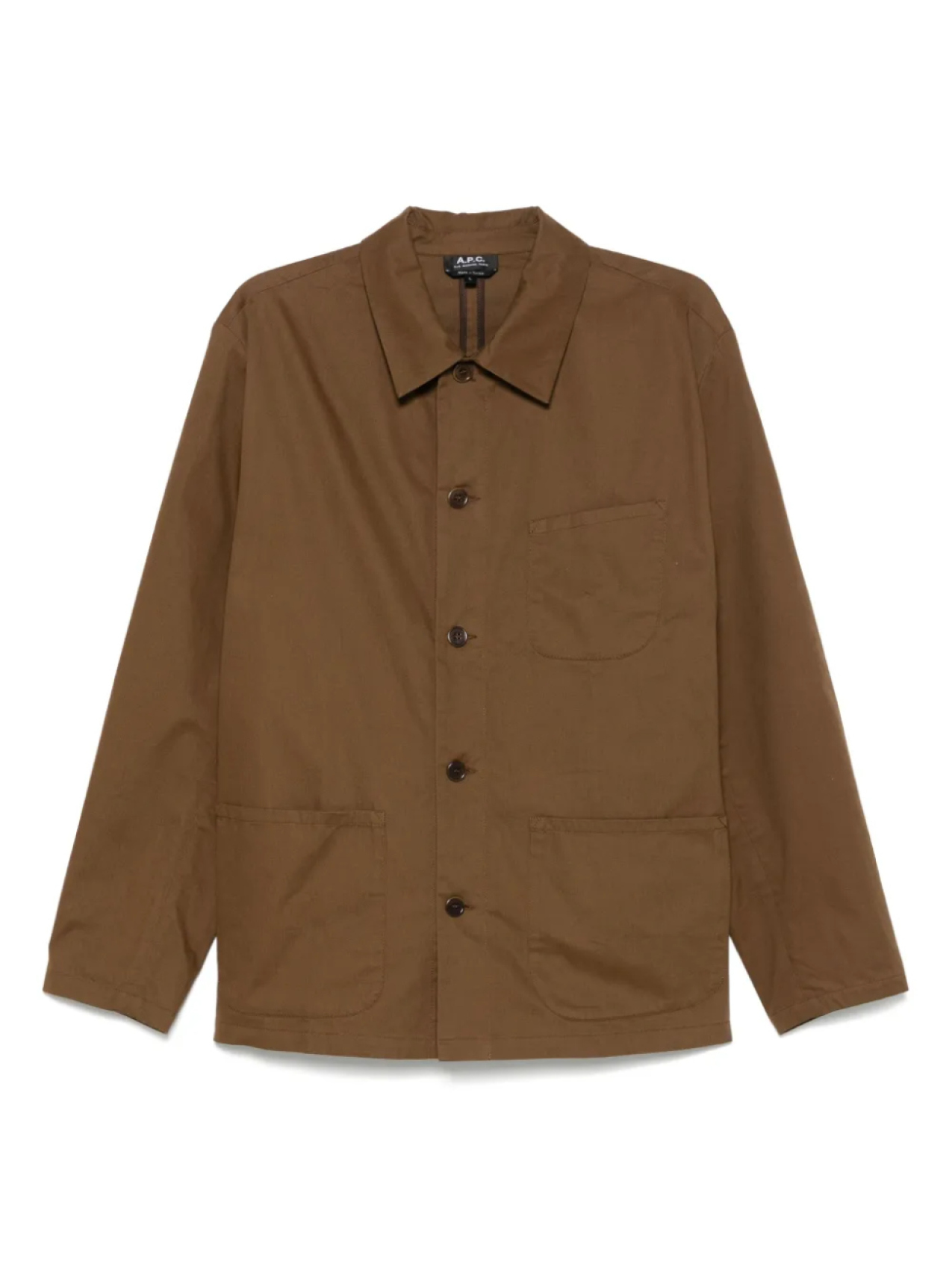 

Хлопковая куртка A.P.C., коричневый