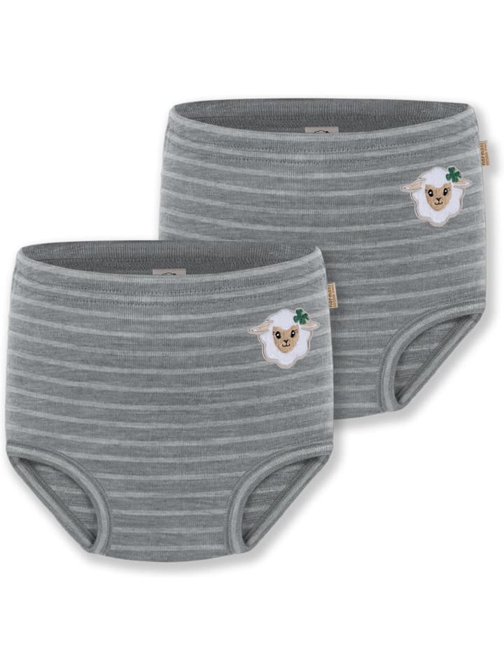 

Normani Outdoor Sports Комплект из 2 подгузников-трусиков из шерсти мериноса Tokoroa в серую полоску