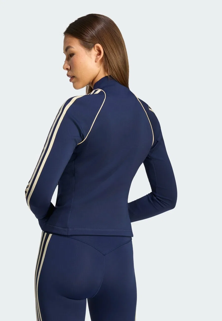 Спортивная толстовка на молнии ADIDAS PERFORMANCE темно-синего цвета — фото 4