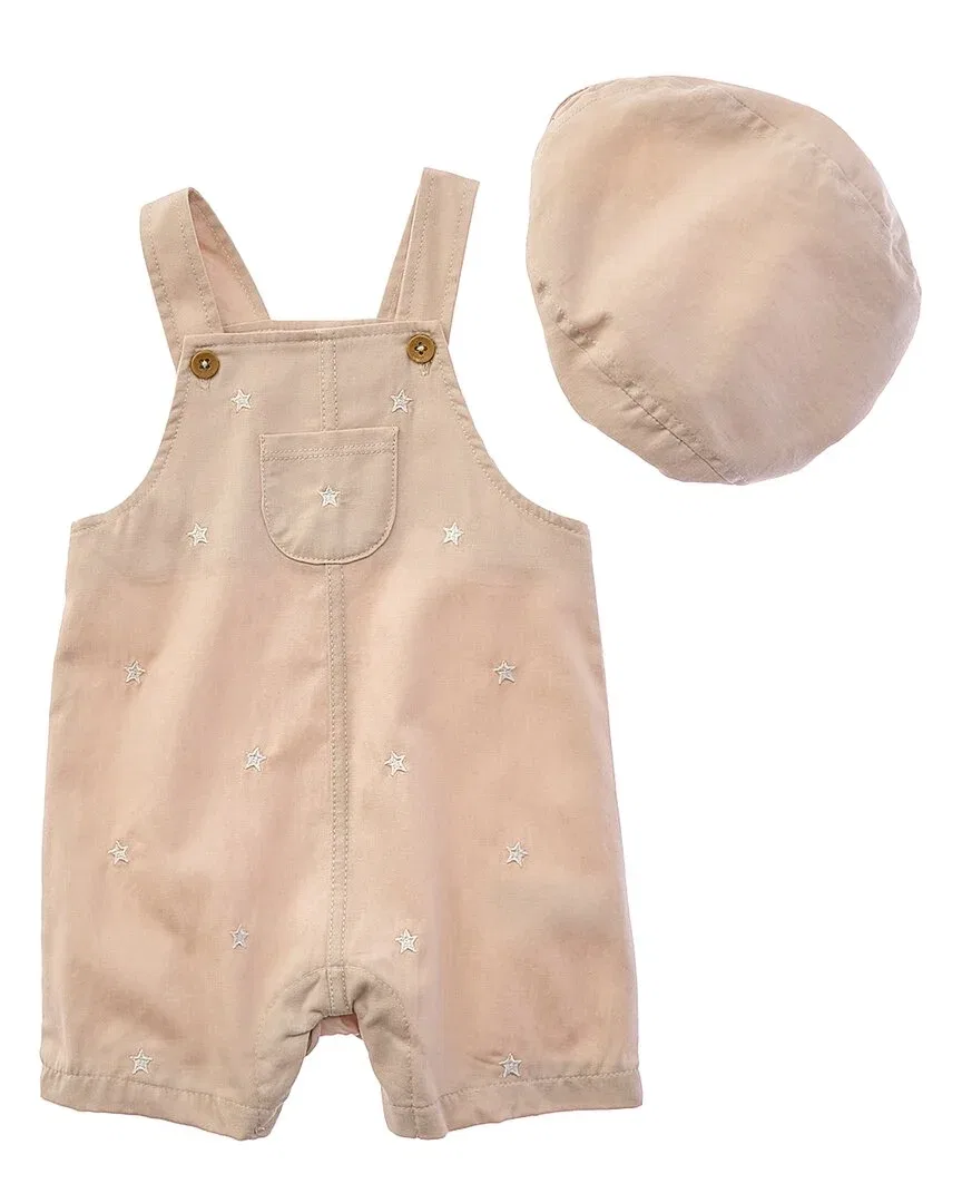 Детский комплект боди-комбинезонов с шапочкой Shabby Chic, Tan