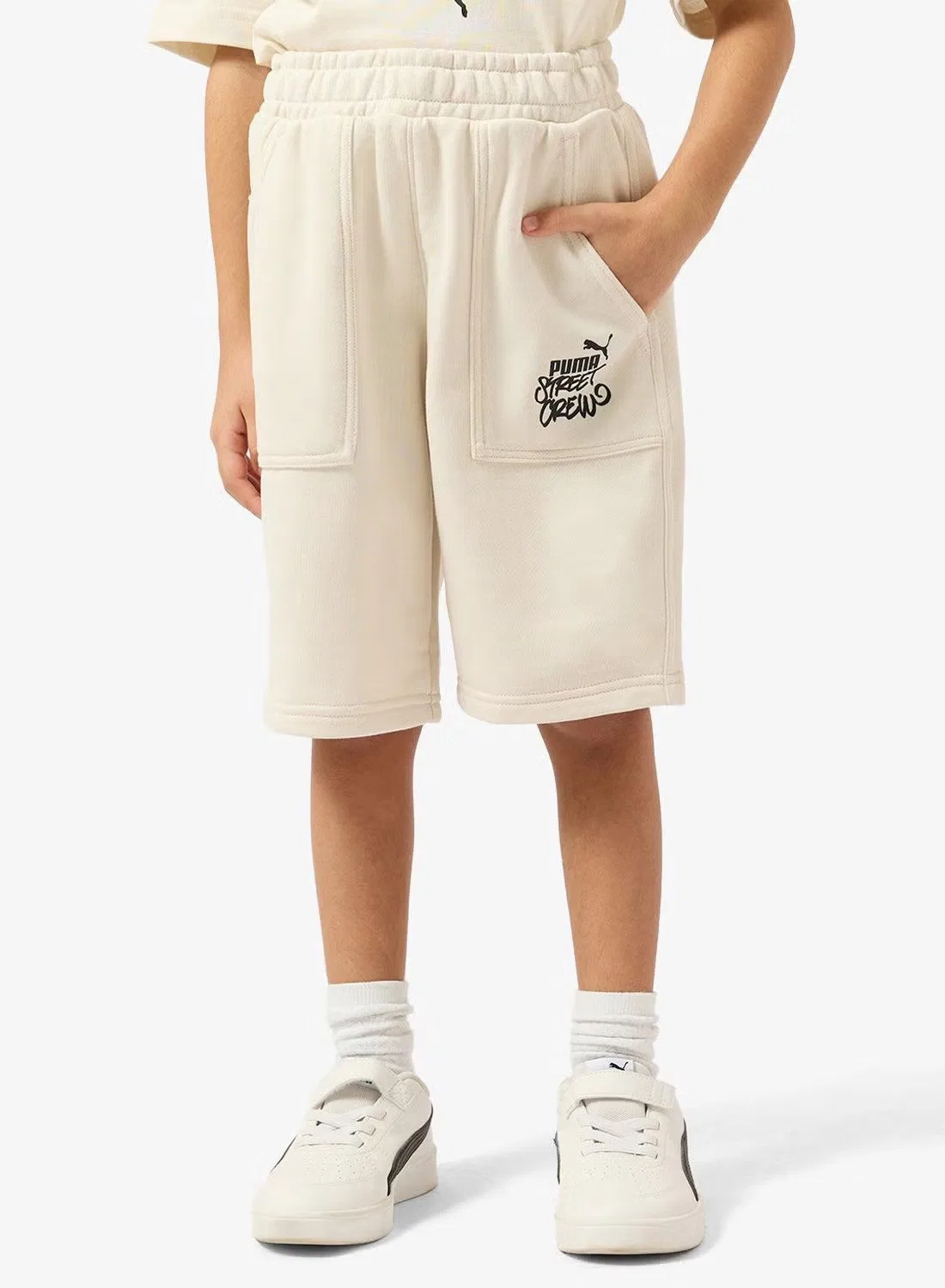 Шорты свободные Youth Mid 90s Puma, белый
